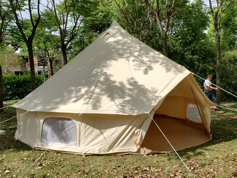 Tissu en coton couleur beige