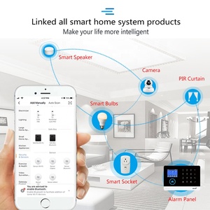 P103 Tuya 4G GSM WiFi Smart Home Kit de sistema de alarma de incendio para el hogar inteligente Sirena Sistema de alarma de seguridad inalámbrico - Product Image 4