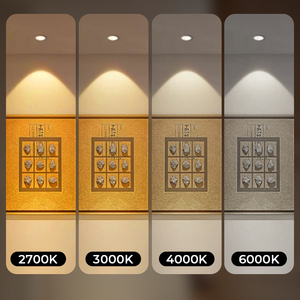 4CCT luce dimmerabile 4W 6W cucina incasso SMD <span class=keywords><strong>Downlight</strong></span> CCT cambio bianco nero luce da soffitto faretto <span class=keywords><strong>Led</strong></span> faretti <span class=keywords><strong>Led</strong></span> faretti - Product Image 3