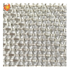 Hochwertige dekorative Drahtgitter platten architekto nische Edelstahl gewebte Dekoration Bildschirm Decke Dekor Mesh Trennwand - Product Image 1