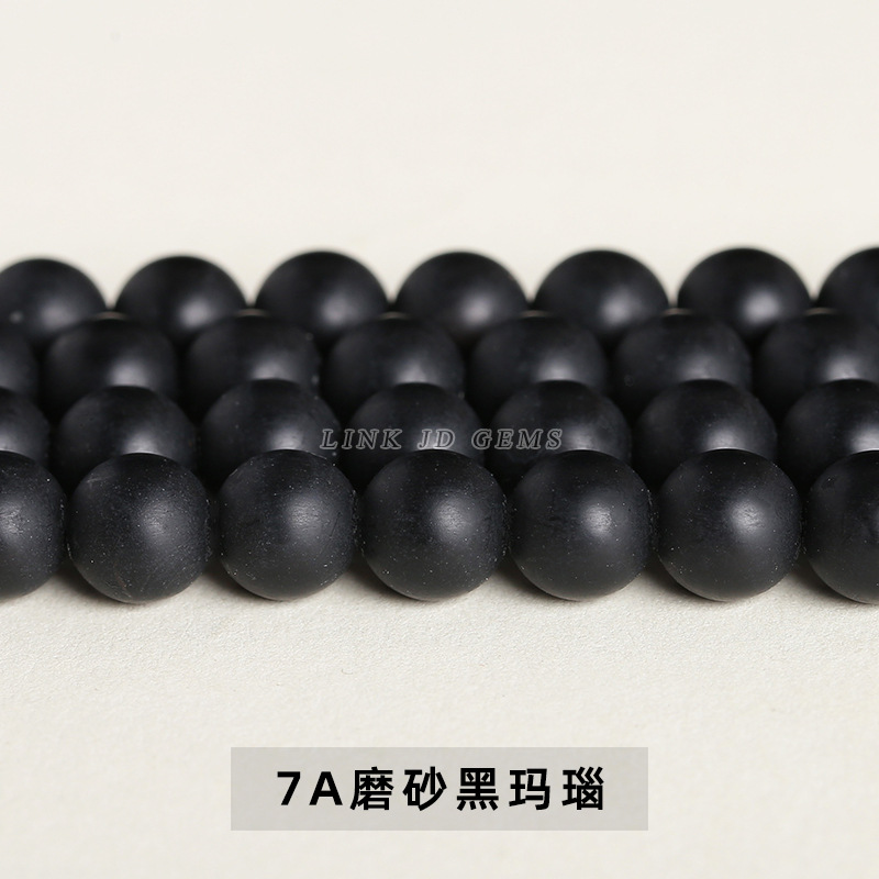 Agate noire mate 7A