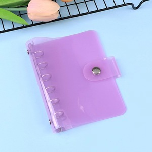 PVC Transparent Ring Binder Notebook <strong>Gift</strong> Colorful A6 Clear <strong>Budget</strong> Binder - Product Image 4