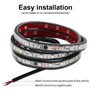 LED 24V ไฟวิ่งกลางวันสําหรับรถบรรทุก 1/1.2/1.5/1.8/2/2.4M สีสัน LED Light Strip สําหรับรถบัสบรรยากาศ Light - Product Image 2