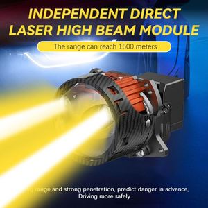 DGLS en kaliteli LED çift ışık lensi süper parlak spot araba işık aksesuarları HD Lens Bi Led projektör Lens ile sessiz Fan - Product Image 4