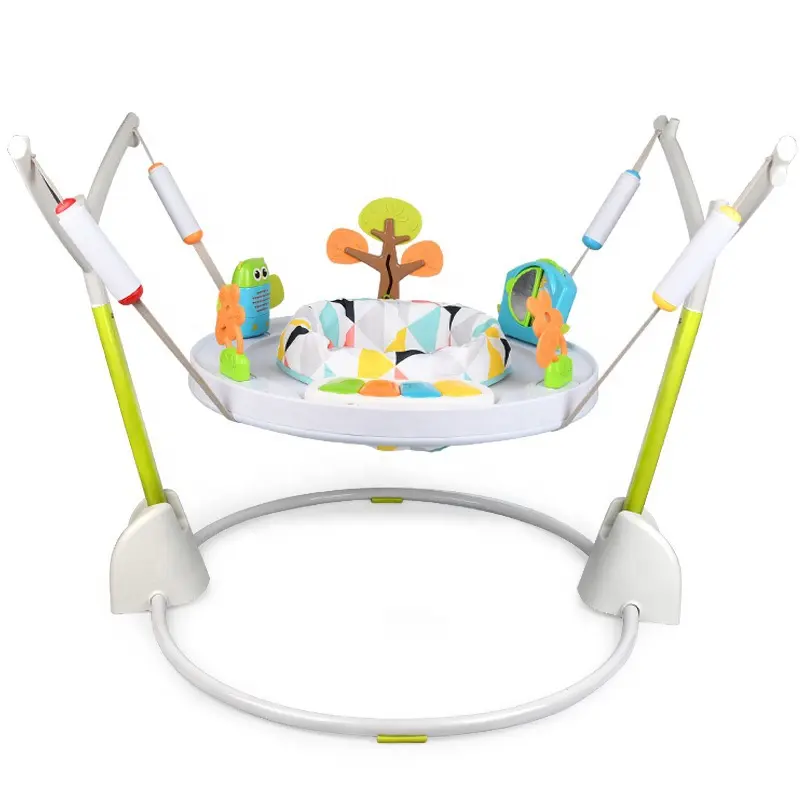 Multifunktions Grad drehbarer Sitz Klappbarer Jungle Baby Bouncing Springs tuhl mit süßem Spielzeug