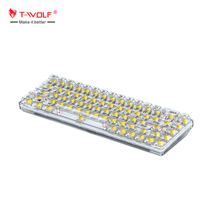 Retroiluminación Taclados 68 Teclas Usb Led Rgb Teclados de computadora Teclado mecánico transparente para juegos Teclado con cable - Product Image 1