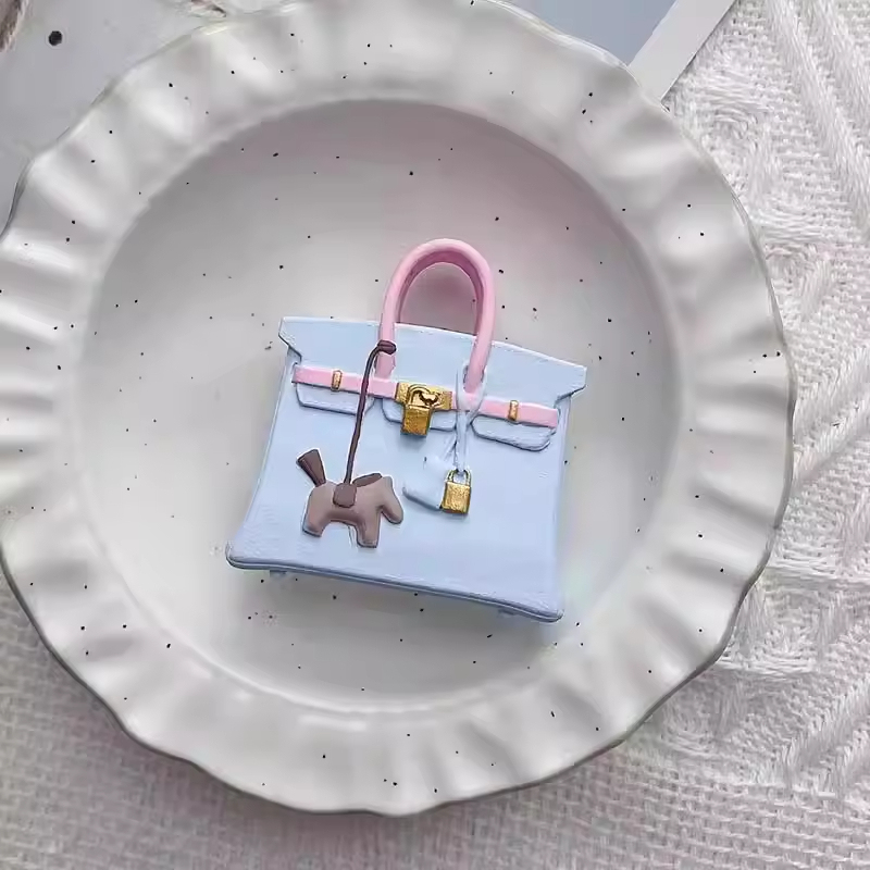 Pink and blue pony bag