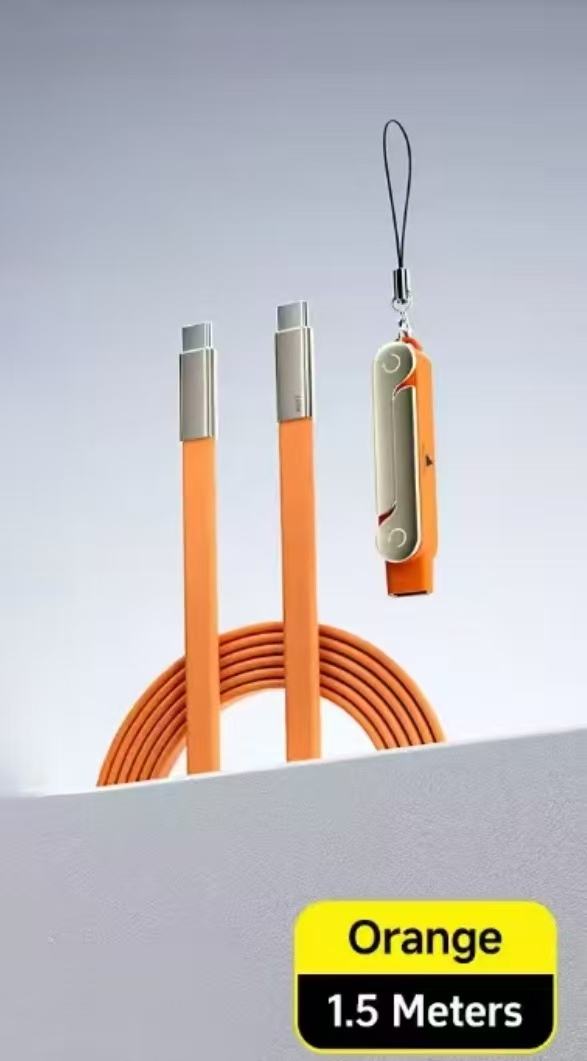 Orange with cable