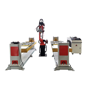 Industriale 6 assi Robot braccio di saldatura Robot con posizionatore Raycus fibra/Mig Tig CO2 automatico di programmazione sistema di saldatura
