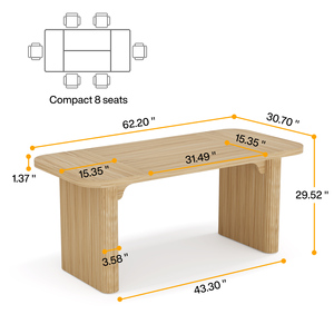 Простой прямоугольный компьютерный стол - Product Image 5