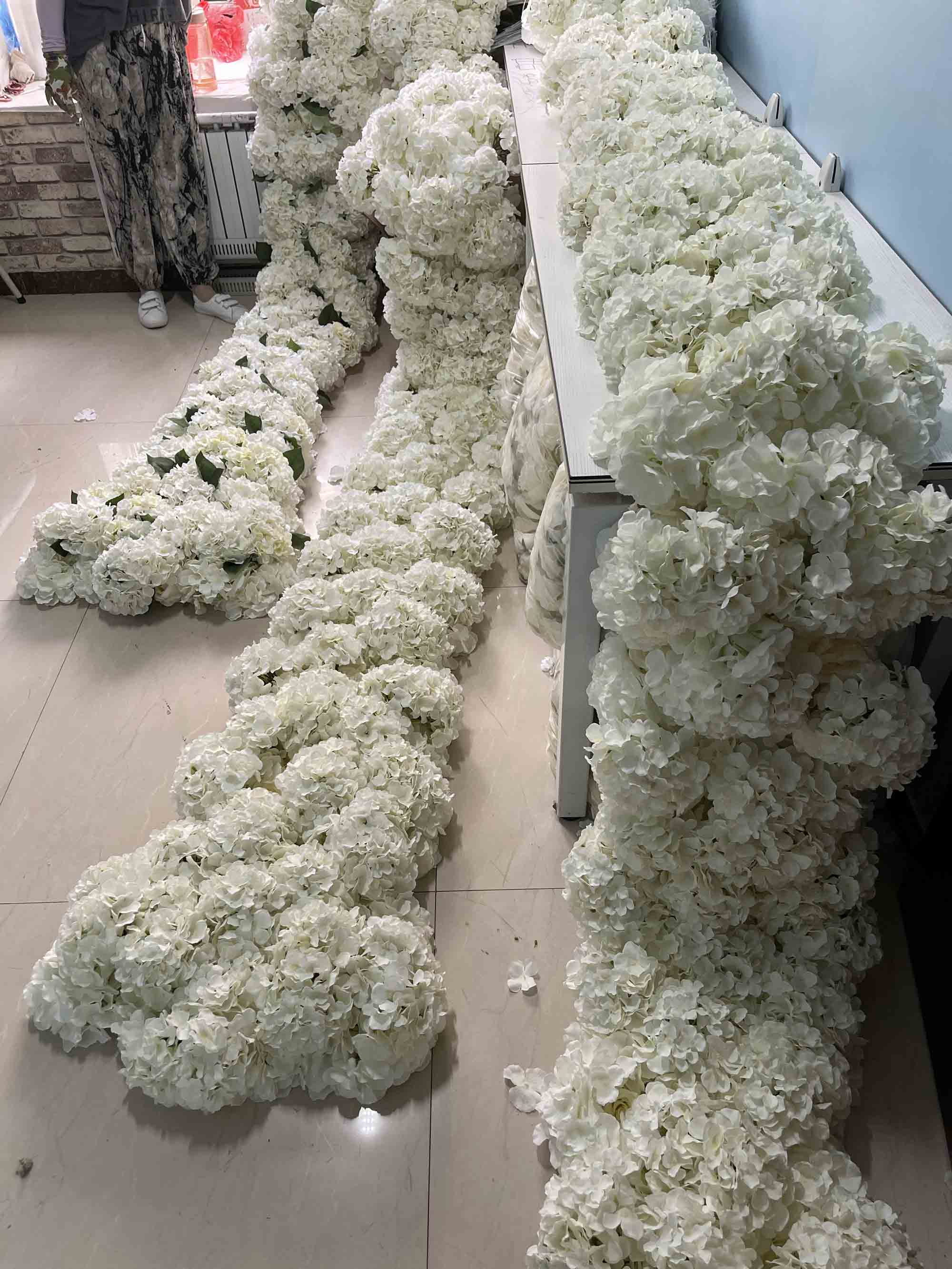 Coureur de coureur de fleur d'hortensia de 10ft