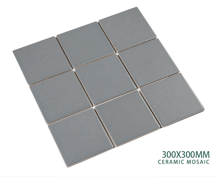 Modern waterproof 600x600 matt mosaic grey porcelain tile internal wall ceramic mosaic