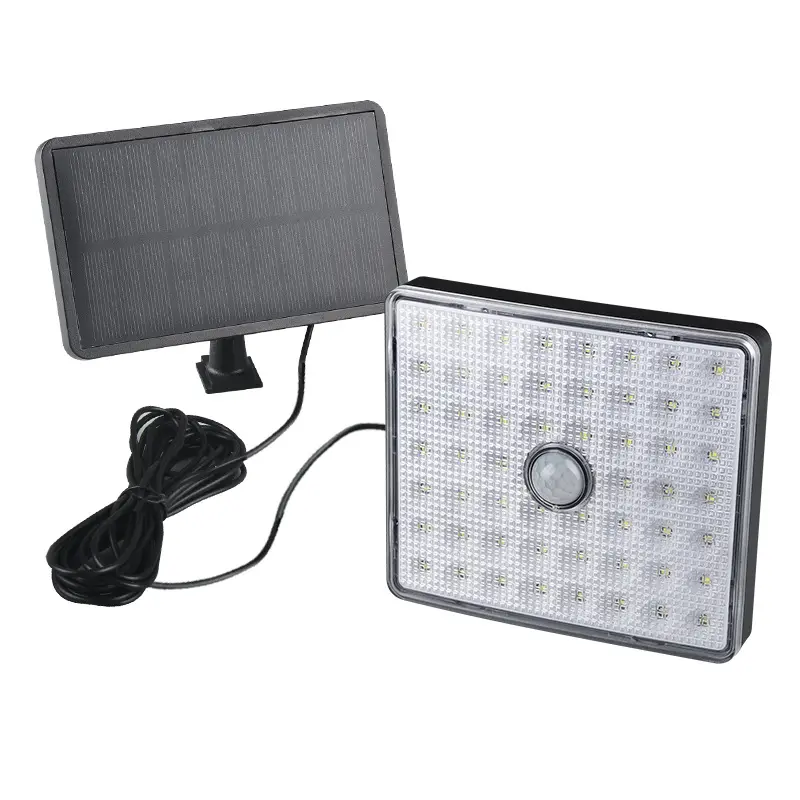 Ip65 su geçirmez açık hareket sensörü güneş projektör 54 duvara monte Led lamba bahçe lambası