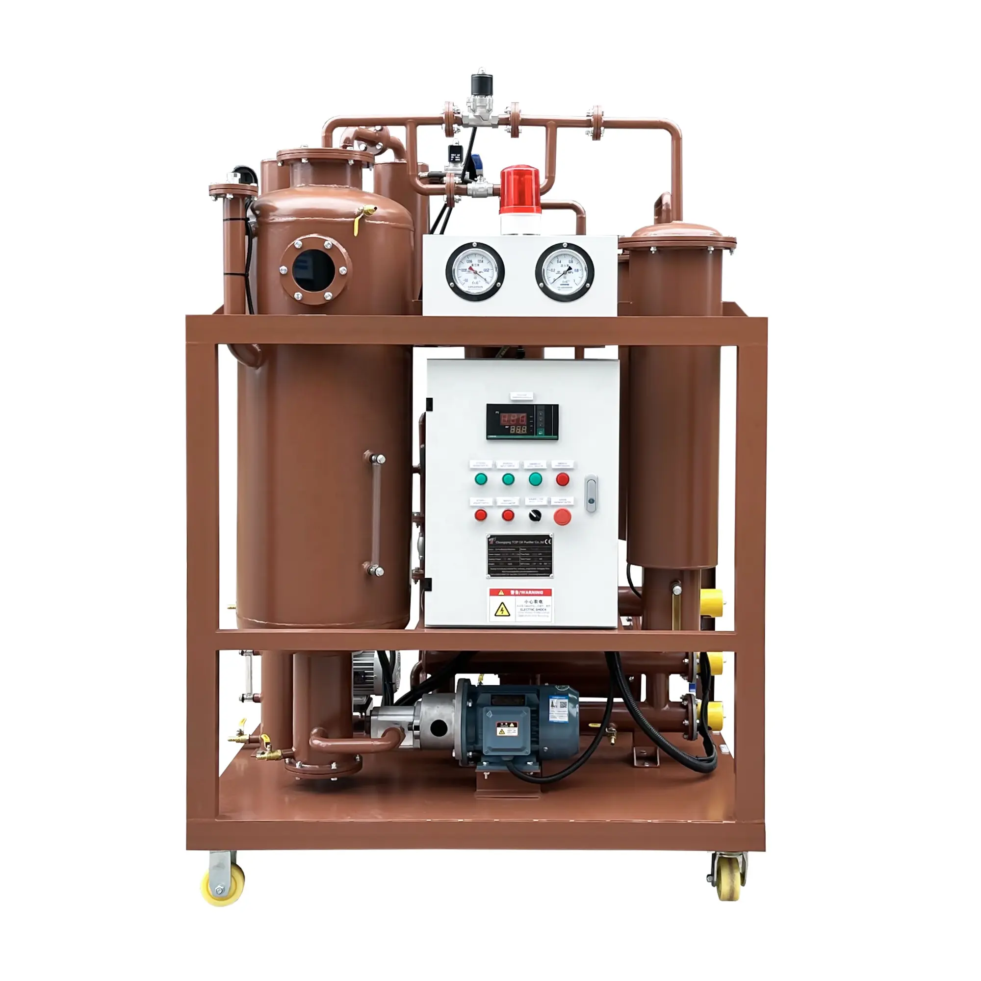 Machine mobile de récupération d'huile usée d'épurateur de lubrifiant d'unité de régénération d'huile de turbine de série de TY