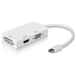 Cable mini DP a DVI HDMI VGA onverter, soporte 4K 1080P Tree en uno - Product Image 2