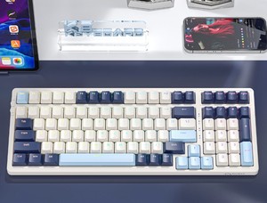 Teclado retroiluminado mecánico Bluetooth con luz LED con cable inalámbrico 2,4G teclado para juegos personalizar teclado para portátil K8 - Product Image 6