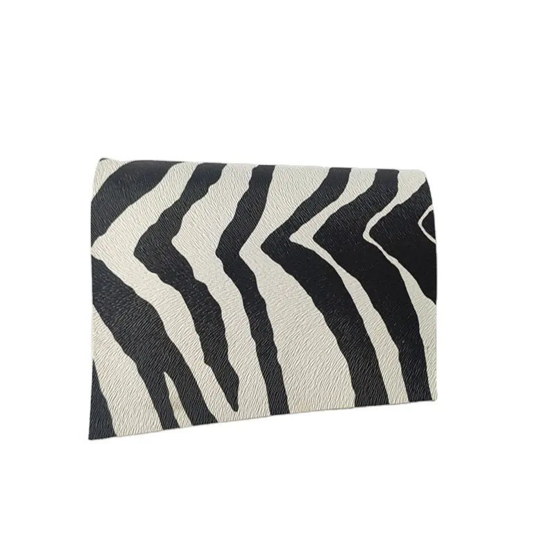 Tessuto Zebra in pelle stampa animalier pvc pelle sintetica semi-pu per scarpe, borse