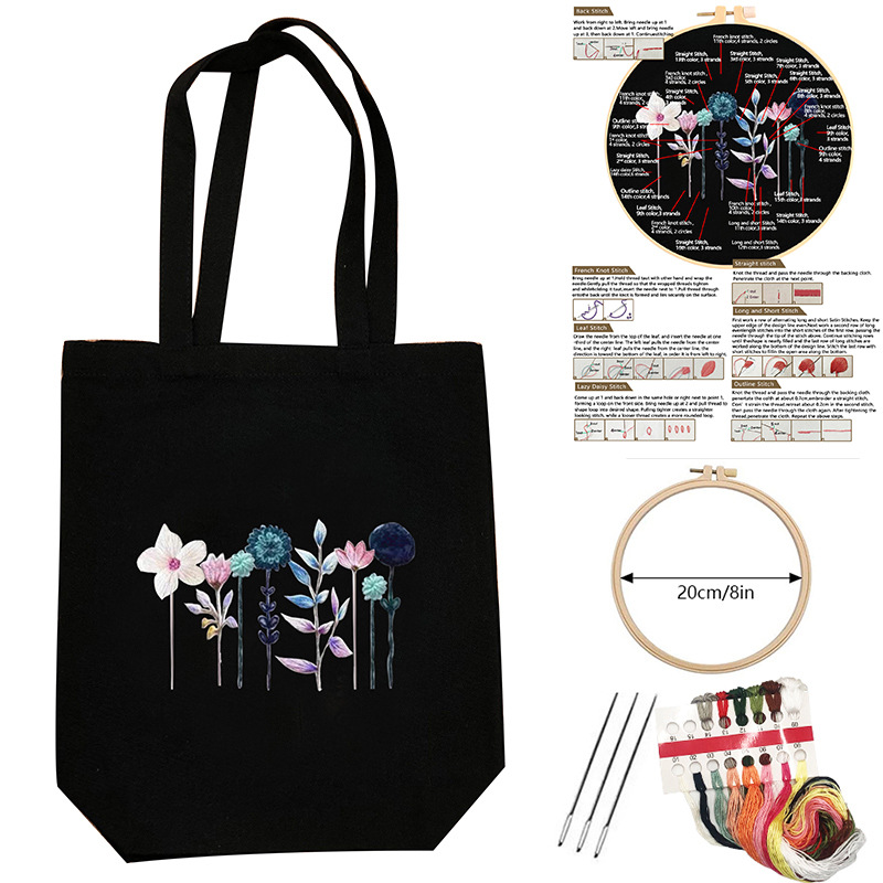 4 Kit de bolsa de bordado