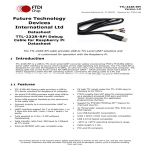 1.8m USB a TTL cavo adattatore seriale 3.3V USB a TTL-232R-RPI cavo seriale UART TX RX segnale 3 Pin per Windows Linux