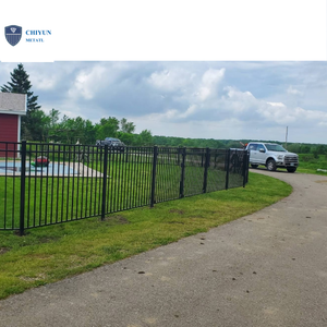 Güzel tasarımlar Premium eskrim Trellis & Gates ile yüksek kaliteli dövme çelik çit panelleri açık Picket çelik çit - Product Image 4