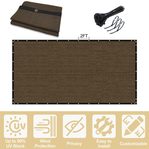 HDPE Residential Privacy Fence Screen Easy-to-Assemble Balcony Garden <strong>Netting</strong> for Backyard Privacy - Product Image 2
