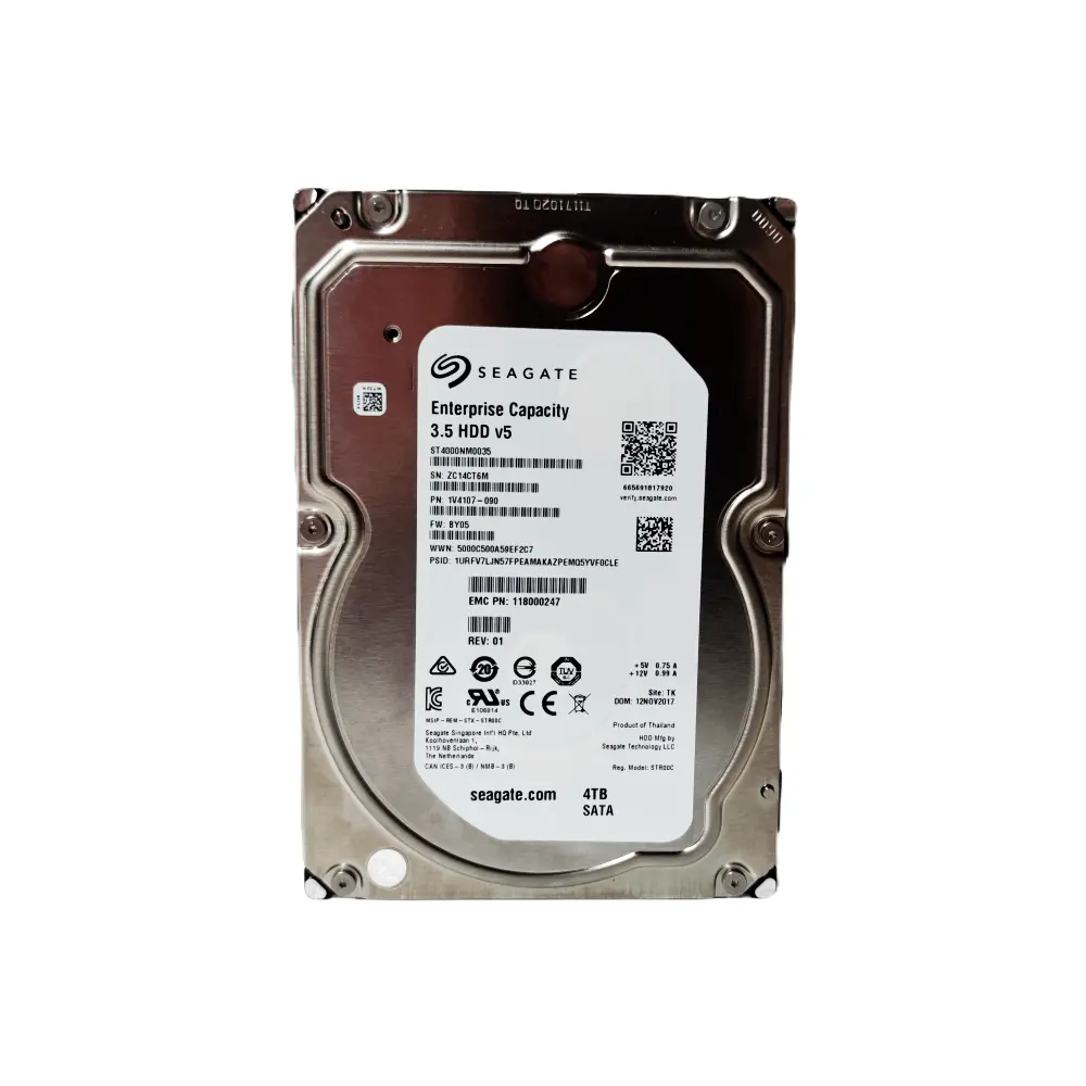 Seagate exos 7E8ฮาร์ดไดรฟ์ขององค์กรขนาด3.5นิ้ว4TB 512n SATA 128MB Cache