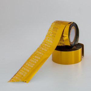 Rollo de cinta de codificación de fecha de lámina de estampado en caliente dorado Compatible con impresora de codificador de fecha DY 8 HP 241 - Product Image 5