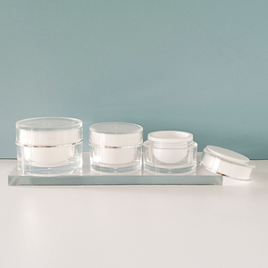 <strong>5g</strong> 10g 15g 20g 30g 50g Plastic Acrylic Jar Double Walled Cosmetics Face Cream Jars With Lid Eye Serum Box Trial Sample <strong>Bottle</strong> - Product Image 4