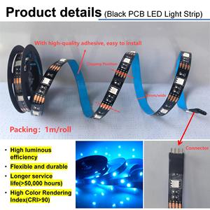 Fabrik preis USB 4Pin BT Controller Smart RGB LED-Licht leiste mit schwarzer Leiterplatte 10mm - Product Image 3