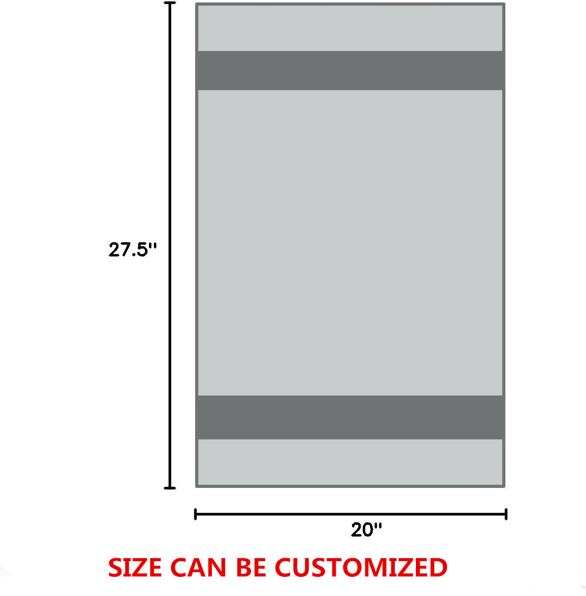 20x27.5inches (50x70cm)