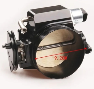 CNC Machined 92mm Aluminum Throttle Body Throttle Position <strong>Sensor</strong> TPS <strong>IAC</strong> LSX LS LS1 LS2 LS7 <strong>Sensor</strong> Throttle Valve Black Silver - Product Image 2