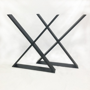 旧货工业金属桌子底座重型调平腿厨房卧室长凳现代DIY项目客厅 - Product Image 2