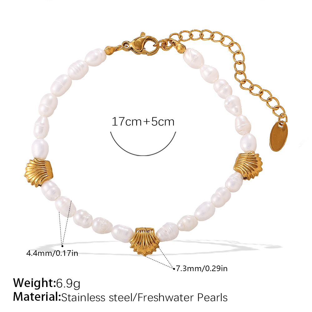 SL439WEG Bracelet de perles d'eau douce