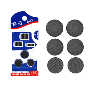 6 in 1 kaymaz silikon Gamepad için başparmak sopa kavrama kap PS5 PS3 PS4 ince Xbox serisi s x 360 anahtarı Pro denetleyici Thumbstick - Product Image 2