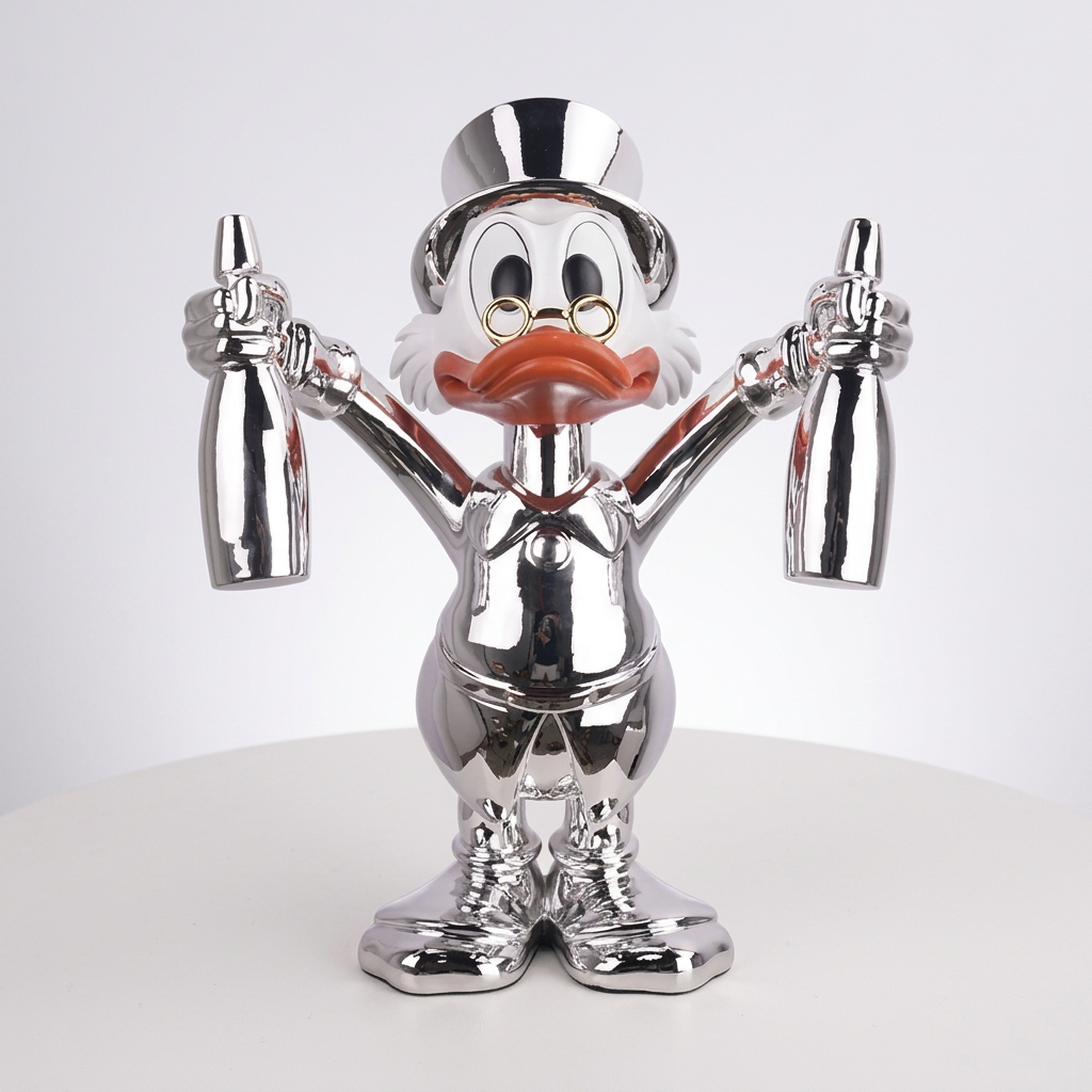Donald Duck-45*30*60CM- Argent