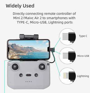 Veri kablosu IOS tip-c adaptörü tel konektörü Tablet telefon D J I Mini 3 Pro/Mavic 3 klasik/Mini 2/hava 2S/OSMO cep 2 - Product Image 6