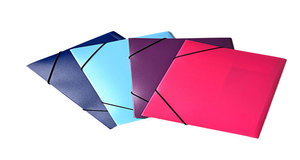 Caja de almacenamiento de archivos de Material PP de tamaño personalizado de alta calidad, carpetas de documentos de plástico coloridas con correas para oficina - Product Image 2