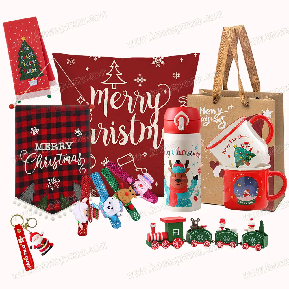 2023 artículos de adornos navideños al por mayor decoración colgante de Navidad artesanías personalizadas conjunto de regalo de recuerdo de Navidad personalizado