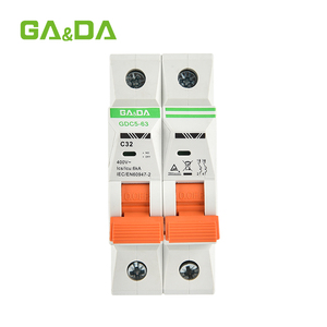 AC mini Disyuntor 2 polos 32 AMP Baja corriente 400V disyuntor en miniatura - Product Image 1