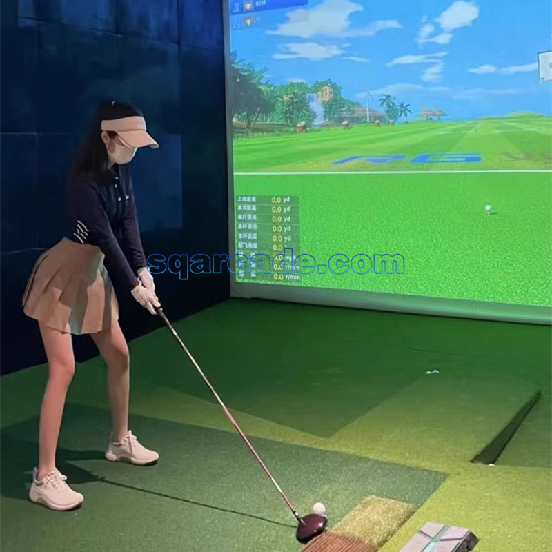 Simulación de golf en interiores