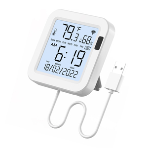 Sensor inteligente de temperatura y humedad Tuya WiFi con retroiluminación de detección infrarroja de pantalla LCD - Product Image 1