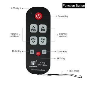 Labratek Big Button Universal-TV-Fernbedienung Wasserdicht für Senioren mit Lern funktionen für Smart-TV-und Kabelbox-Controller - Product Image 2