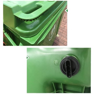 1100L çöp kutusu tekerlekli plastik çöp kovası çöp açık çöp kutusu 1100 litre plastik haddeleme kapak tipi - Product Image 4