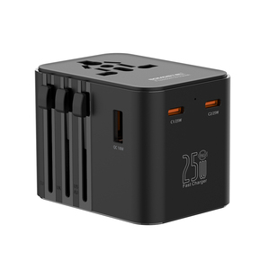 最新デザインGaN 25Wユニバーサル旅行アダプタータイプA-B-C-D-E-F-G-L-Nプラグ急速充電グローバル充電器に完全に対応 - Product Image 3