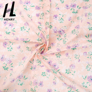 China Hersteller New Design Custom Frühling Blumenmuster Polyester Druck Tüll Mesh Stoff für Lady Kleid - Product Image 5