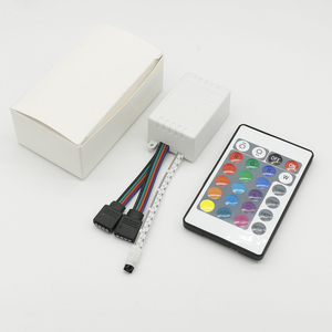 24 ключа RGB ИК пульт дистанционного управления светодиодная лента контроллер двойной выход универсальный DC5V/DC12V для RGB 3528/5050 Светодиодная лента ROHS Сертифицированная - Product Image 6