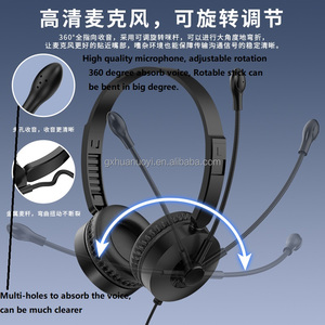 Sistema de llamadas Auriculares Tipo C Enchufe Profesional Auriculares de 7,1 canales, adecuados para computadoras y teléfonos con micrófono - Product Image 5