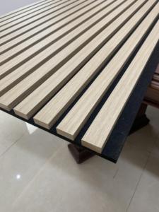 Pannello fonoassorbente in fibra di poliestere ecologico rivestimento in legno pannello insonorizzante MDF pannello acustico moderno 3D - Product Image 5