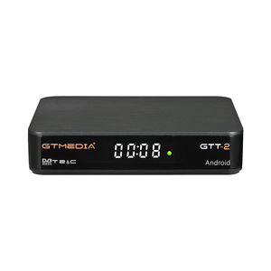 新着GTMEDIA GTT-2イーサネット無料IPTVワールドチャンネルファームウェアアップグレードDVB-T2ケーブルサポートH265 4K Android 6.0