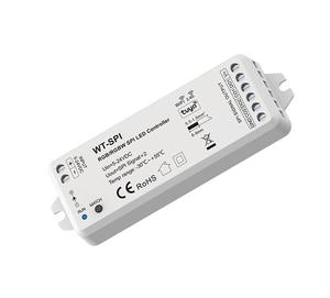 WT-SPI 5-24VDC RF WiFI RGB/RGBW SPI светодиодный контроллер IC типа Пиксельная полоса контроллер с управлением приложением - Product Image 1